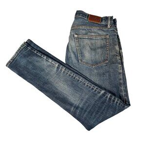 Gap Mens Kaihara Japanese Denim Jeans Size 32x32 Medium Wash Stretch Skinny Fit